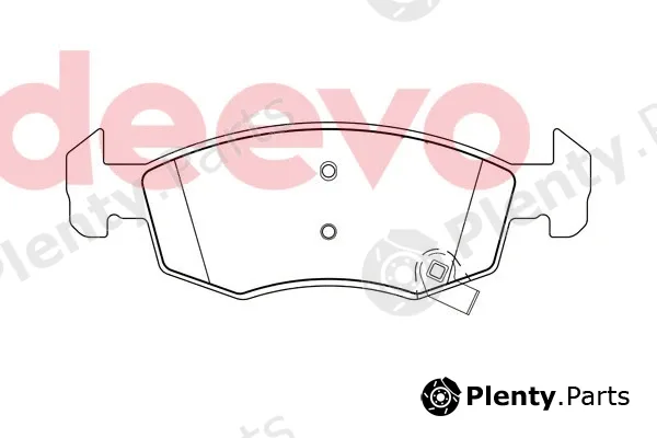 Deevo BP85060 — Brake Pad Set, disc brake