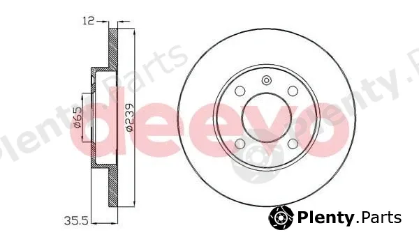 Deevo BD10440 — Brake Disc
