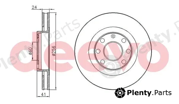 Deevo BD10340 — Brake Disc