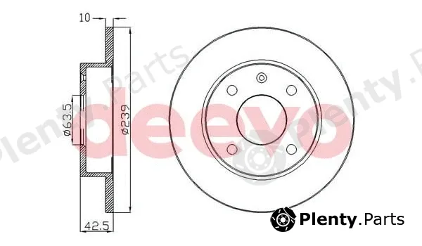 Deevo BD10320 — Brake Disc