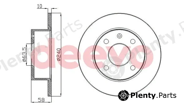 Deevo BD10140 — Brake Disc