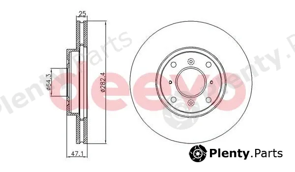 Deevo BD11980 — Brake Disc