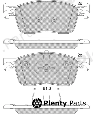 Deevo BP88120 — Brake Pad Set, disc brake