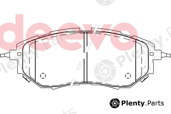Deevo BP78080 — Brake Pad Set, disc brake