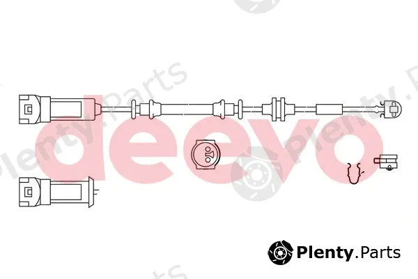 Deevo BW15880 — Warning Contact, brake pad wear