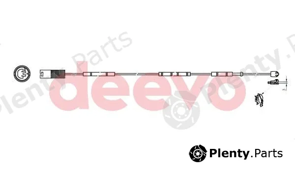 Deevo BW12720 — Warning Contact, brake pad wear
