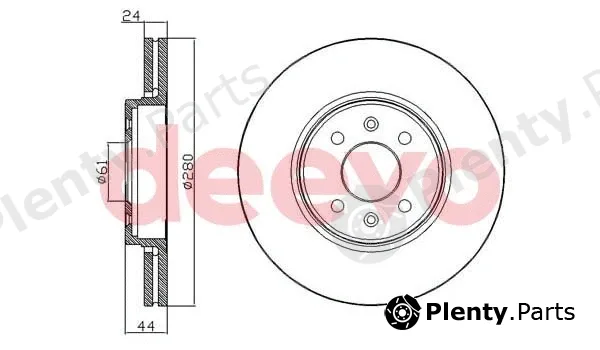 Deevo BD11480 — Brake Disc