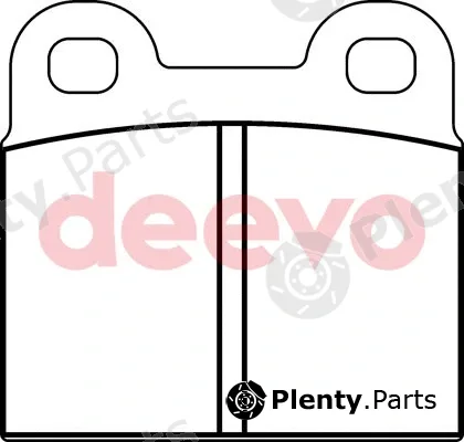 Deevo BP66160 — Brake Pad Set, disc brake