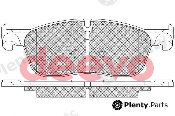 Deevo BP86800 — Brake Pad Set, disc brake