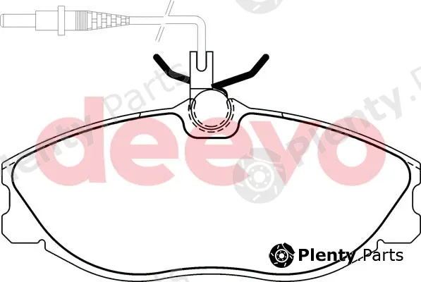 Deevo BP59500 — Brake Pad Set, disc brake