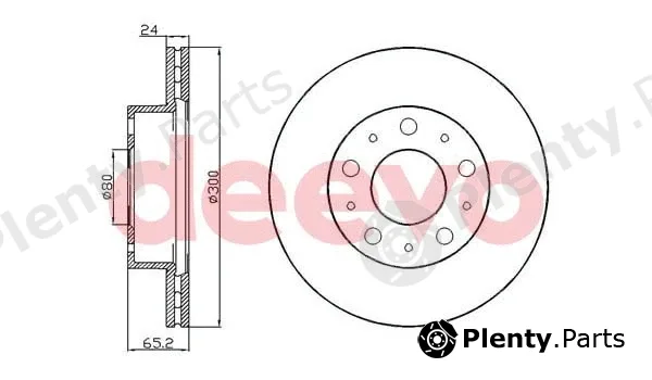 Deevo BD31420 — Brake Disc