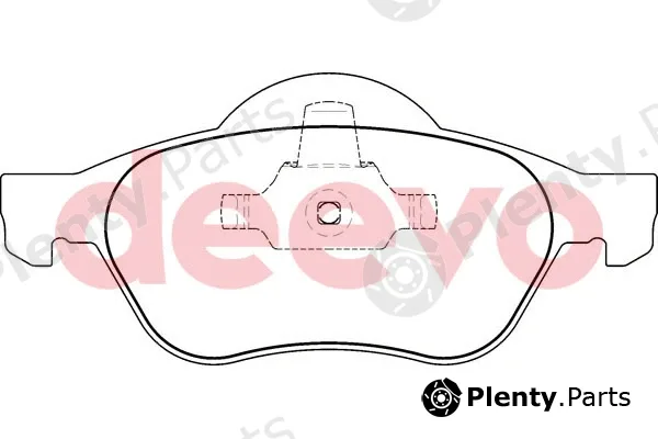 Deevo BP57180 — Brake Pad Set, disc brake