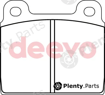 Deevo BP66000 — Brake Pad Set, disc brake
