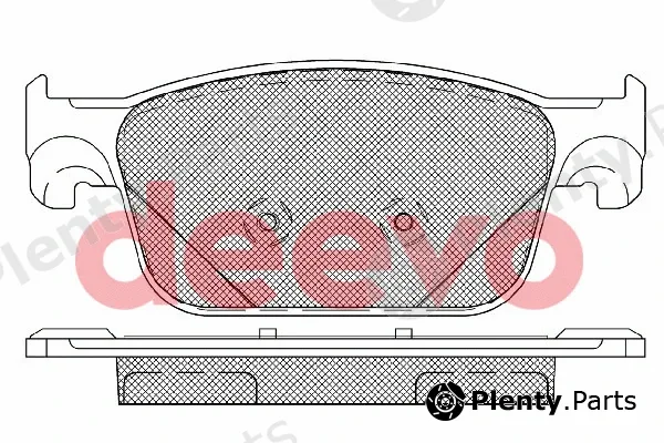Deevo BP86380 — Brake Pad Set, disc brake