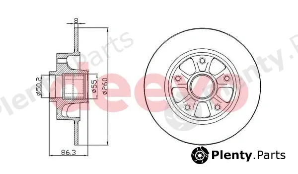 Deevo BD24580 — Brake Disc