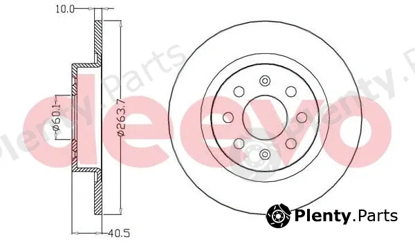 Deevo BD20040 — Brake Disc
