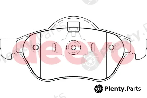 Deevo BP51560 — Brake Pad Set, disc brake