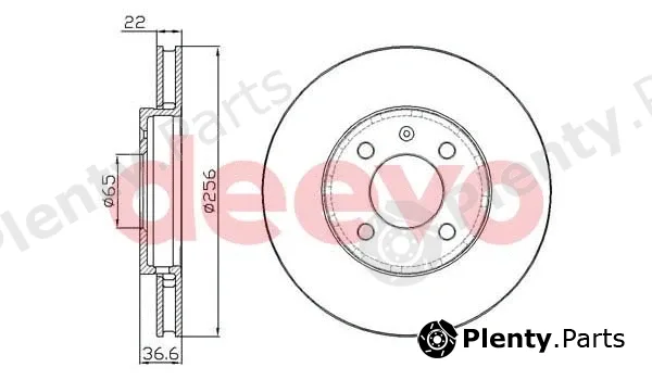 Deevo BD24980 — Brake Disc