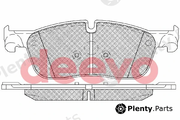 Deevo BP86780 — Brake Pad Set, disc brake