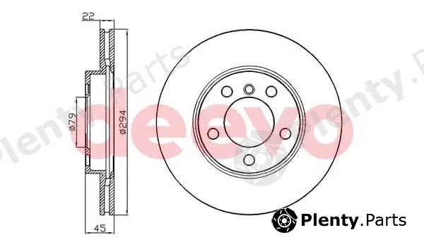 Deevo BD35860 — Brake Disc