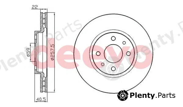 Deevo BD28300 — Brake Disc