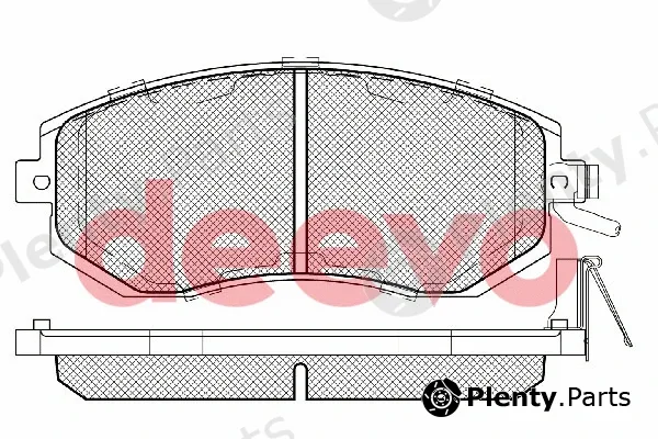 Deevo BP85400 — Brake Pad Set, disc brake