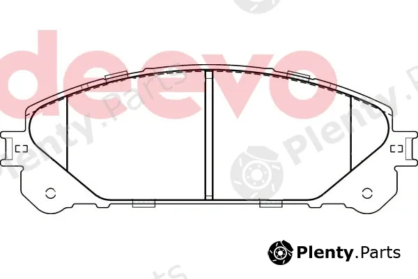 Deevo BP81020 — Brake Pad Set, disc brake