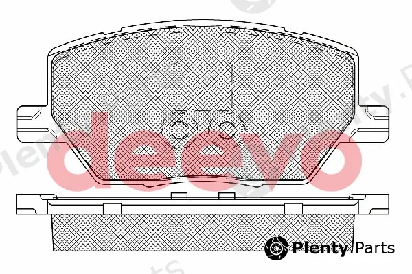 Deevo BP86900 — Brake Pad Set, disc brake