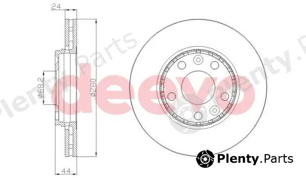 Deevo BD22960 — Brake Disc