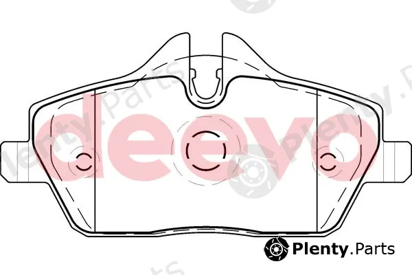 Deevo BP52540 — Brake Pad Set, disc brake