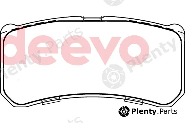 Deevo BP75780 — Brake Pad Set, disc brake