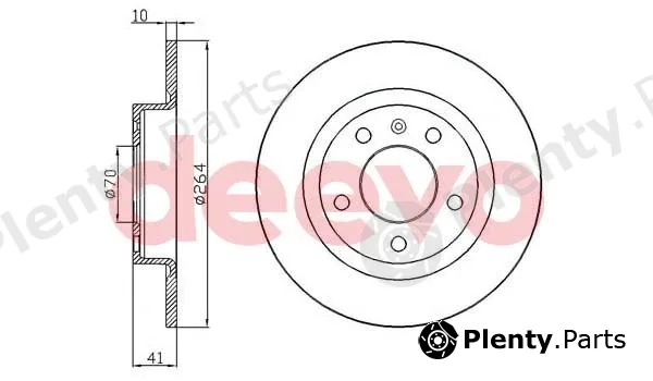 Deevo BD23840 — Brake Disc