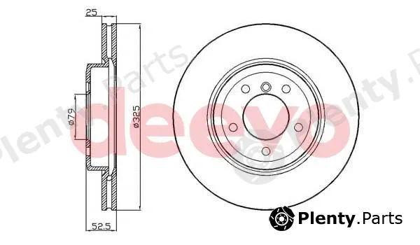 Deevo BD11620 — Brake Disc