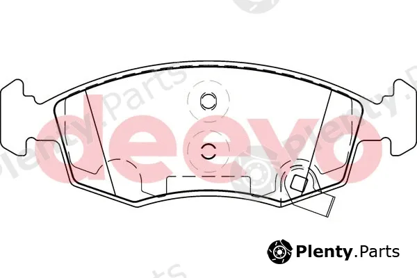 Deevo BP55560 — Brake Pad Set, disc brake