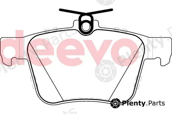 Deevo BP83020 — Brake Pad Set, disc brake