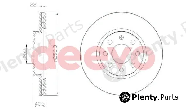 Deevo BD17960 — Brake Disc