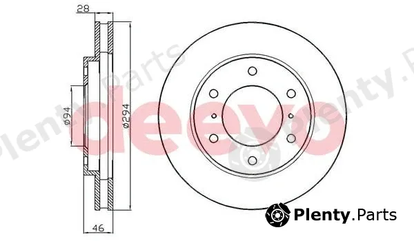 Deevo BD21260 — Brake Disc