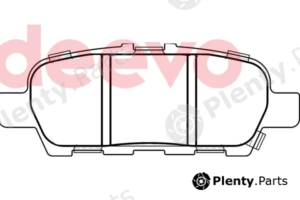 Deevo BP79900 — Brake Pad Set, disc brake