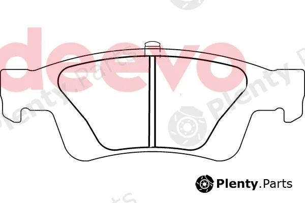 Deevo BP81180 — Brake Pad Set, disc brake