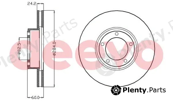 Deevo BD11420 — Brake Disc