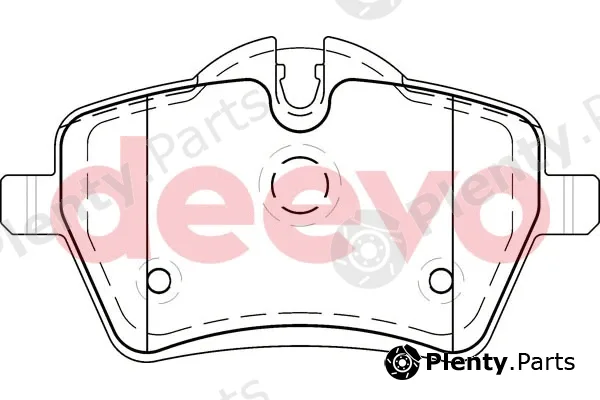 Deevo BP54420 — Brake Pad Set, disc brake