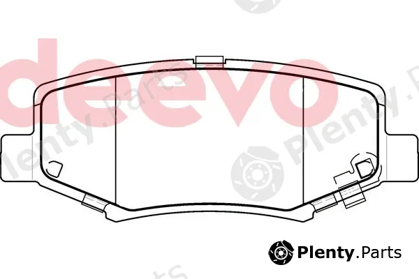 Deevo BP80040 — Brake Pad Set, disc brake