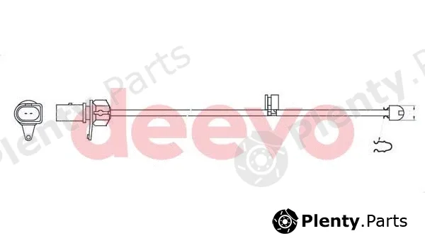 Deevo BW15540 — Warning Contact, brake pad wear
