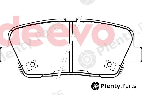 Deevo BP80660 — Brake Pad Set, disc brake