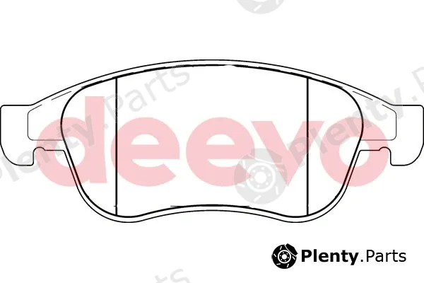 Deevo BP53460 — Brake Pad Set, disc brake