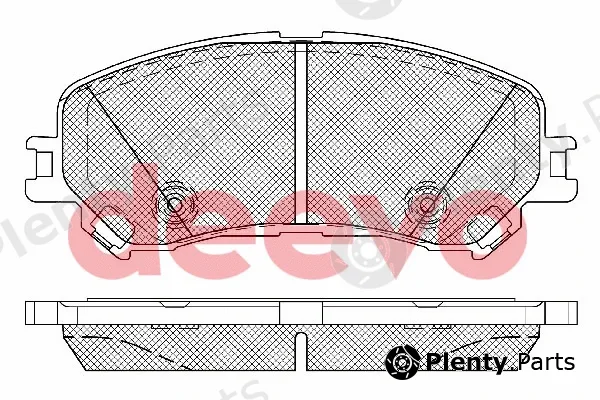 Deevo BP86100 — Brake Pad Set, disc brake