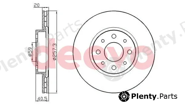 Deevo BD25440 — Brake Disc