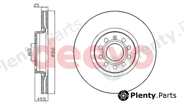 Deevo BD17720 — Brake Disc