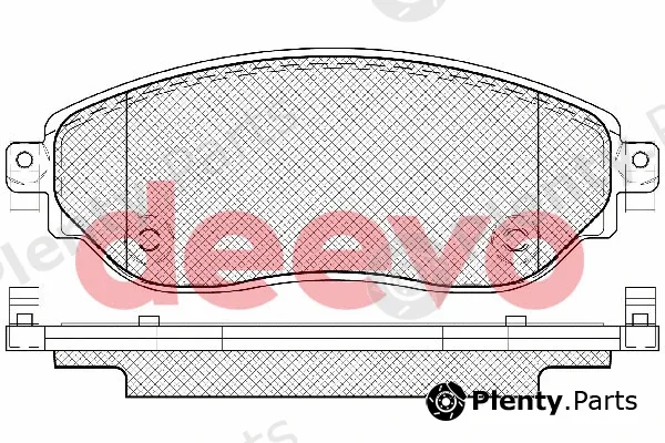 Deevo BP85160 — Brake Pad Set, disc brake