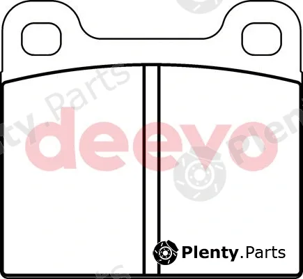 Deevo BP57520 — Brake Pad Set, disc brake